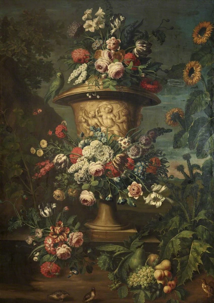 Anfora con fiori